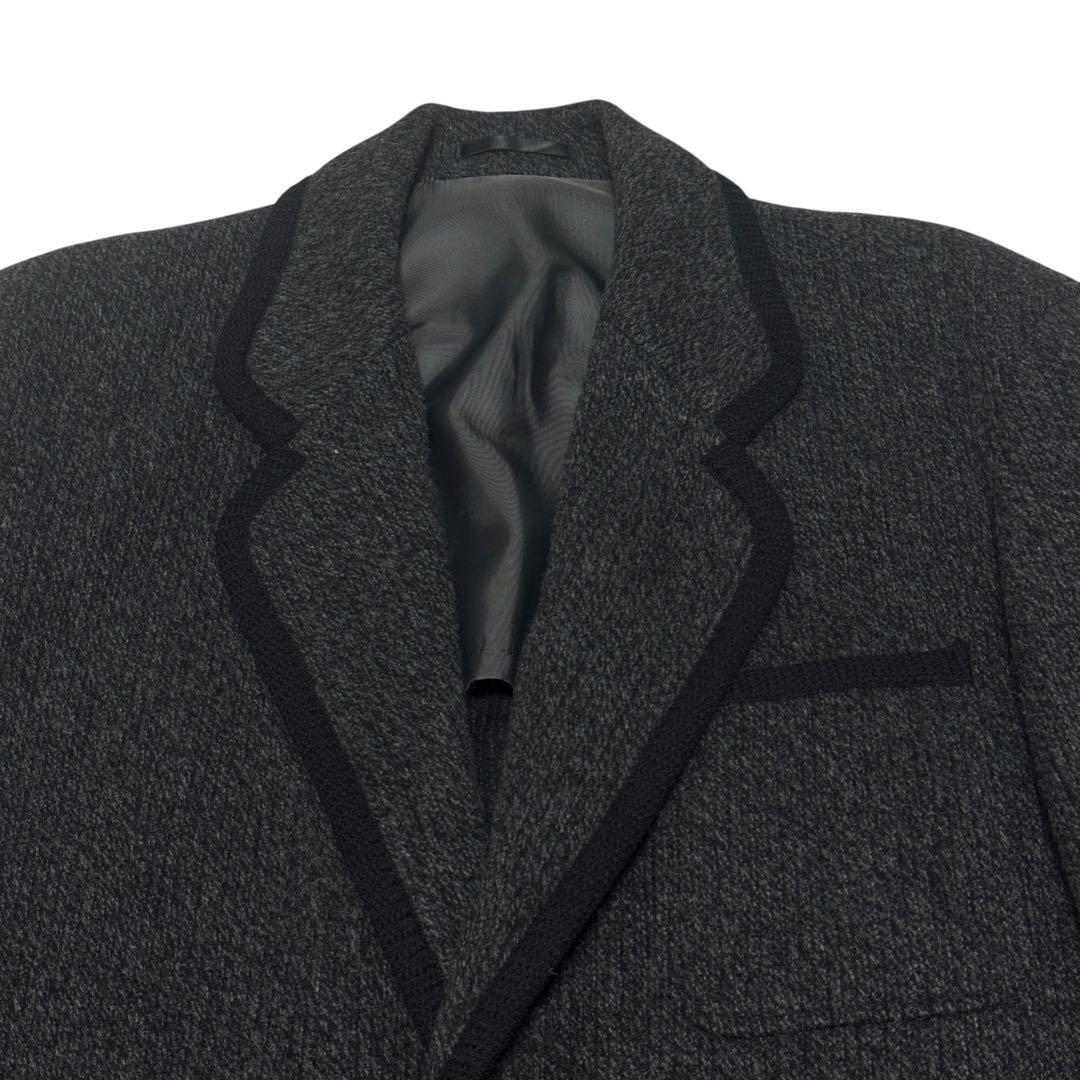 美品 Dior ニット　ウール　テーラードジャケット　バイカラー　くるみボタン