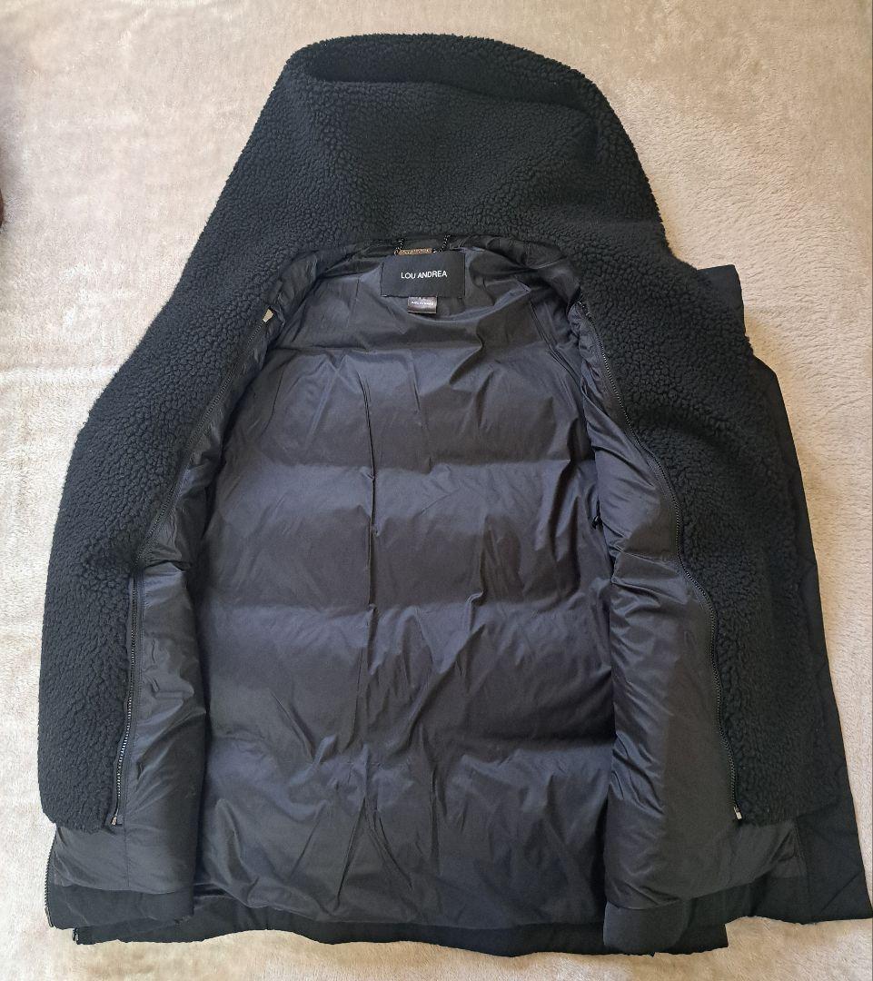 【LOU ANDREA/ルーアンドレア】２WAY DOWN VEST　ブラック