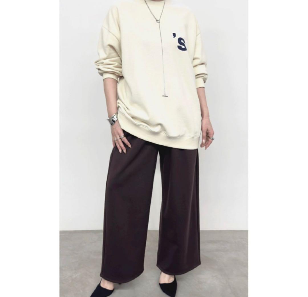 NUS ヌース　バックロゴプルオーバー　アイボリー