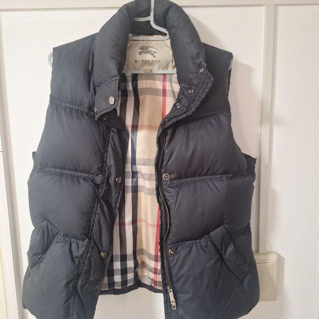 Burberry ネイビー ダウンベスト