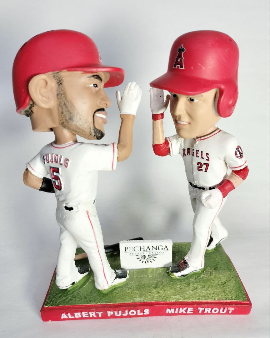 マイク・トラウト&アルバート・プホルス／”40本塁打” ボブルヘッド人形
