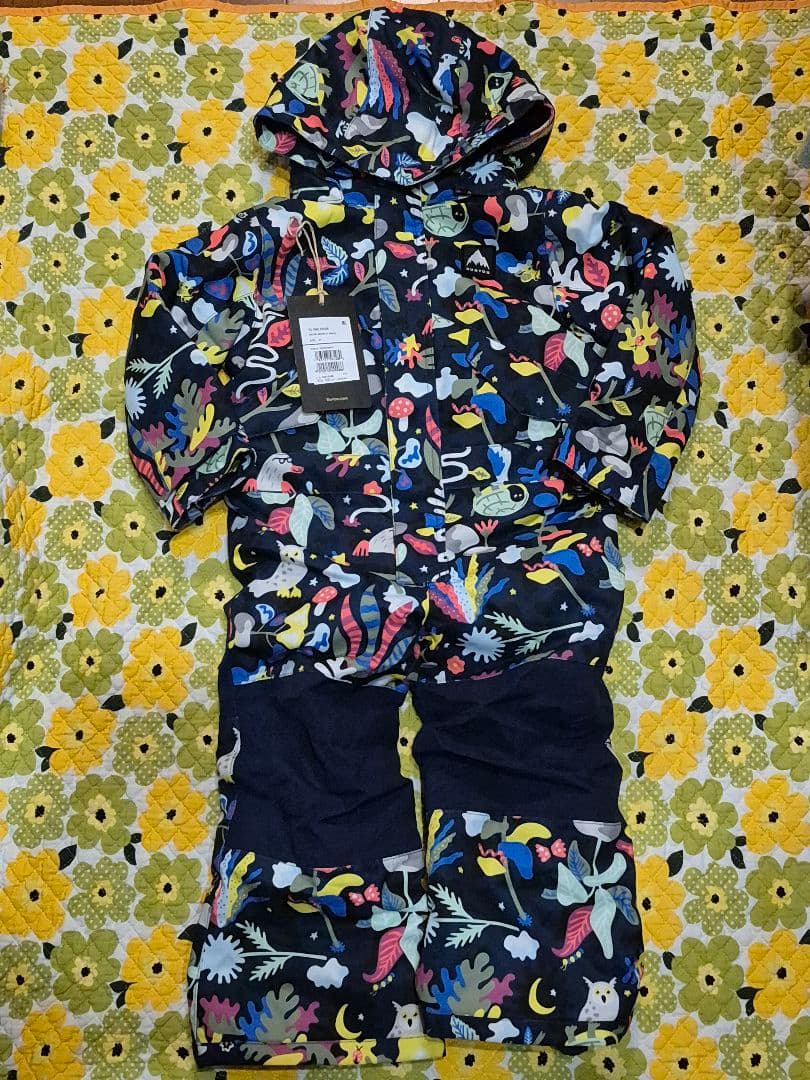 3T 美品 スノーボードウェア 子供 つなぎ 紺 カラフル バートン used