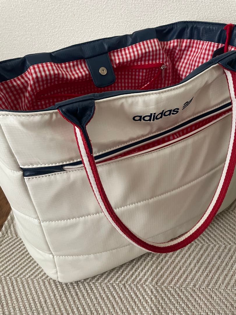 adidas ゴルフバッグ ホワイト ネイビー
