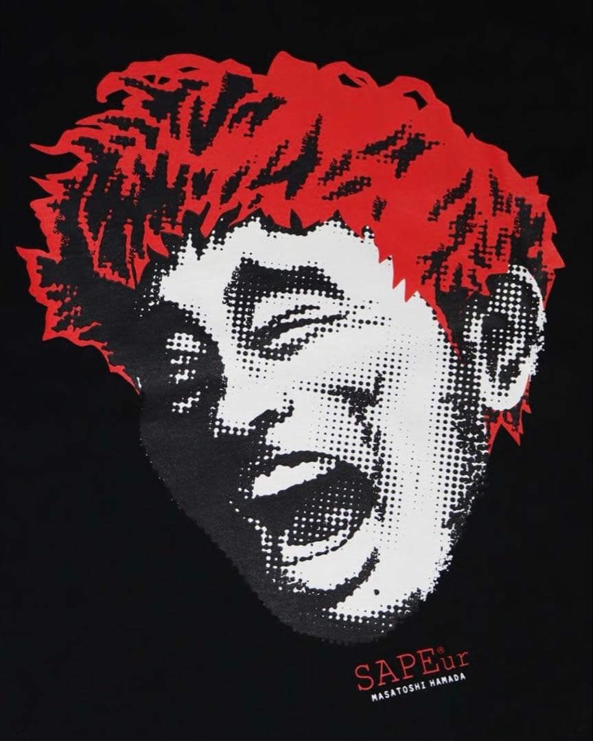 SAPEur LEGEND SMILE HEAD S/S TEE ブラックXXL