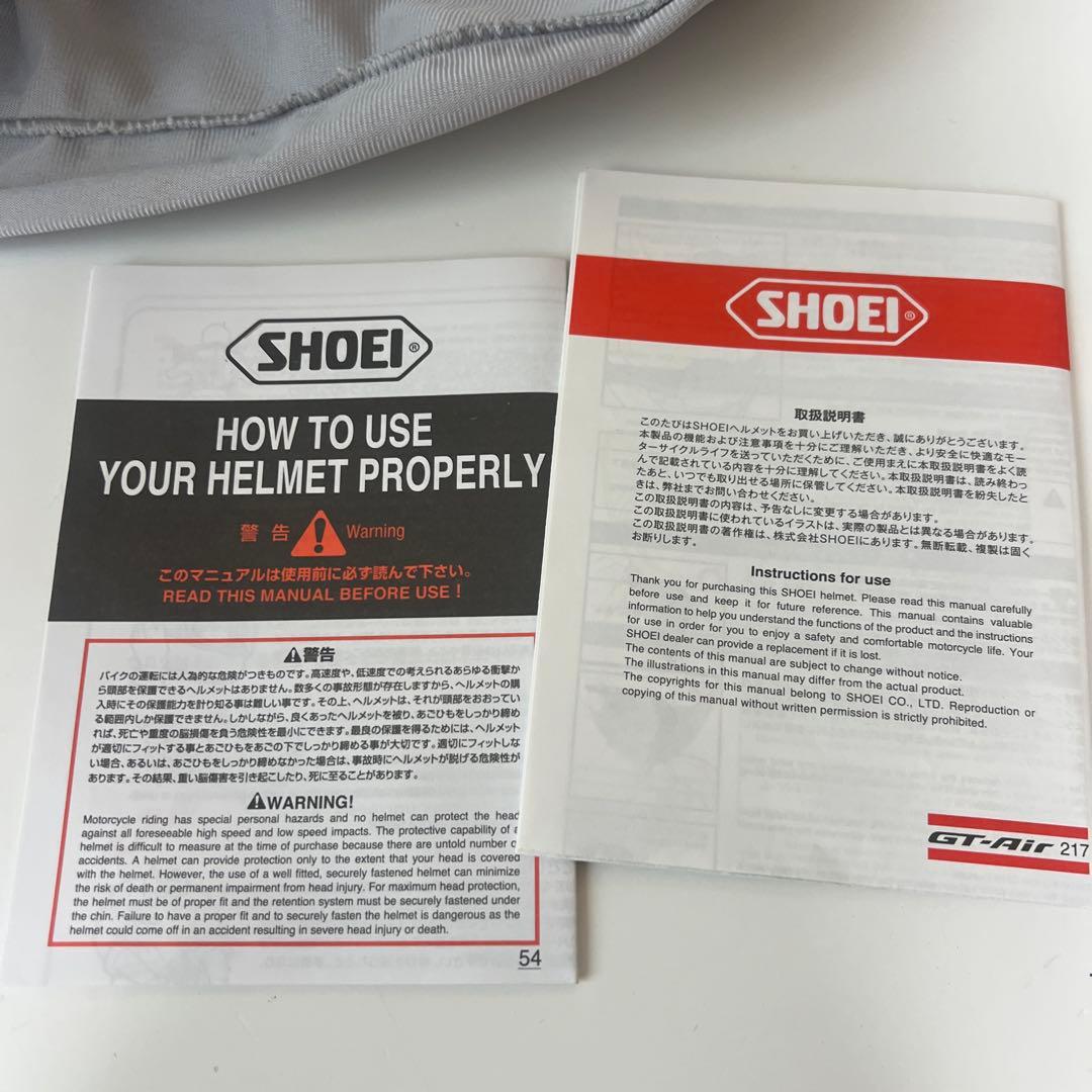 SHOEI GT-Air Mサイズ 57cm グロスブラック/レッドライン 美品