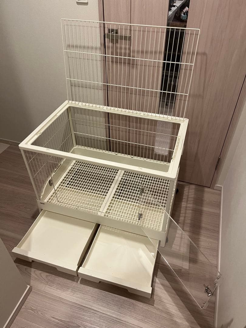 GEX 小動物用ケージ クリアフロント80 モルモット、うさぎ