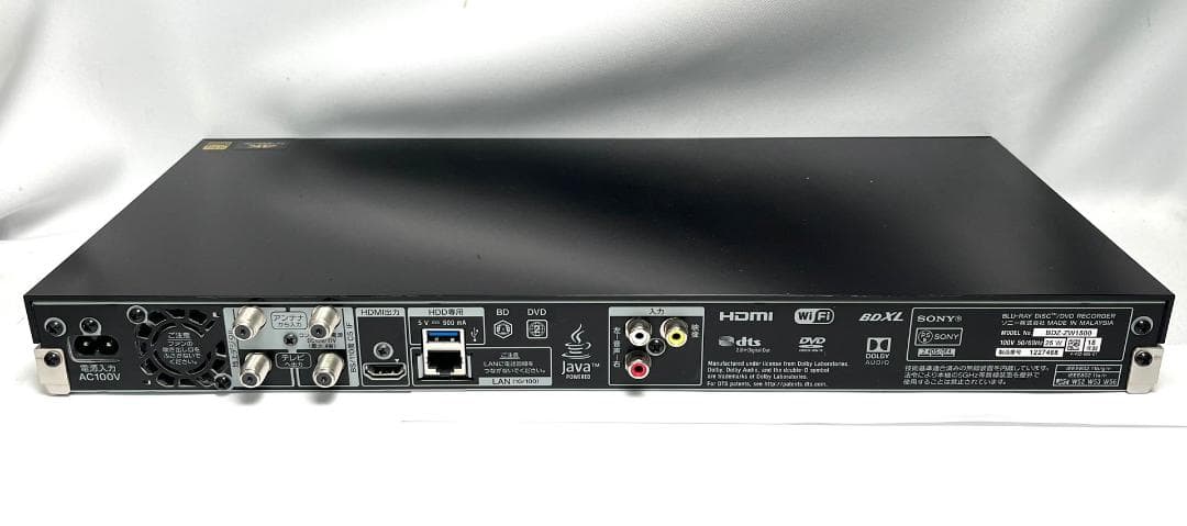 SONY ソニー ブルーレイレコーダー BDZ-ZW1500 2018年製