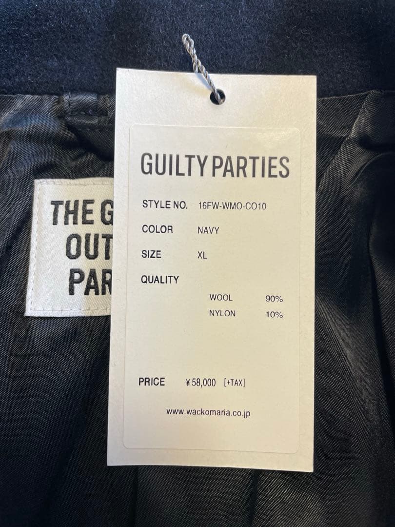 新品未使用wackomaria ダブルブレストコート　ネイビー XL