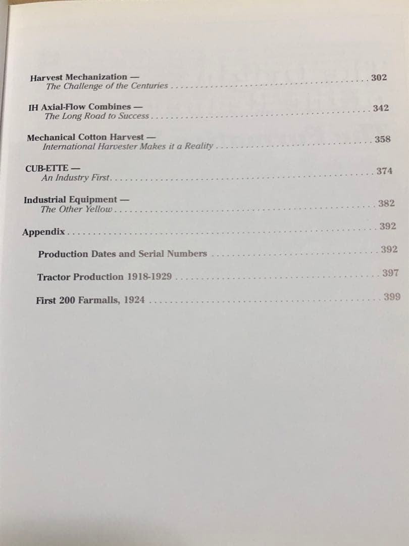 洋書 INTERNATIONAL HARVESTER FARM EQUIPMENT