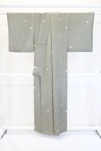 ★専用★美品 小紋 薄い灰緑 蛍ぼかし 身丈154cm 裄丈63cm 袷 お洒落