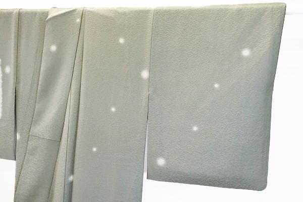 ★専用★美品 小紋 薄い灰緑 蛍ぼかし 身丈154cm 裄丈63cm 袷 お洒落