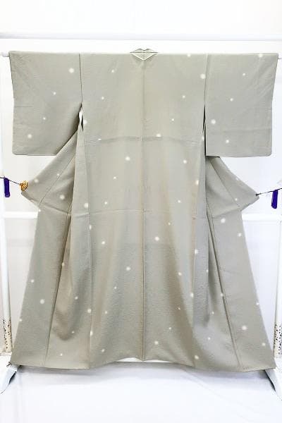 ★専用★美品 小紋 薄い灰緑 蛍ぼかし 身丈154cm 裄丈63cm 袷 お洒落