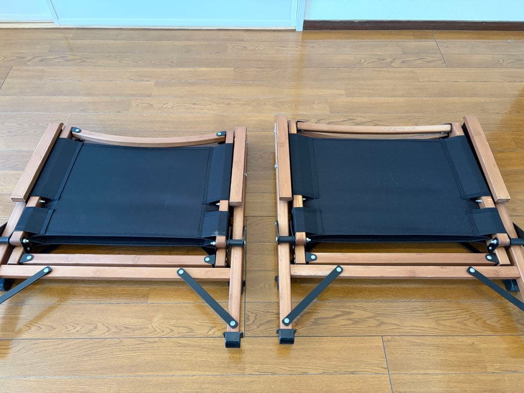 BUNDOKロースタイル チェア BAMBOO BD-114 2脚セット