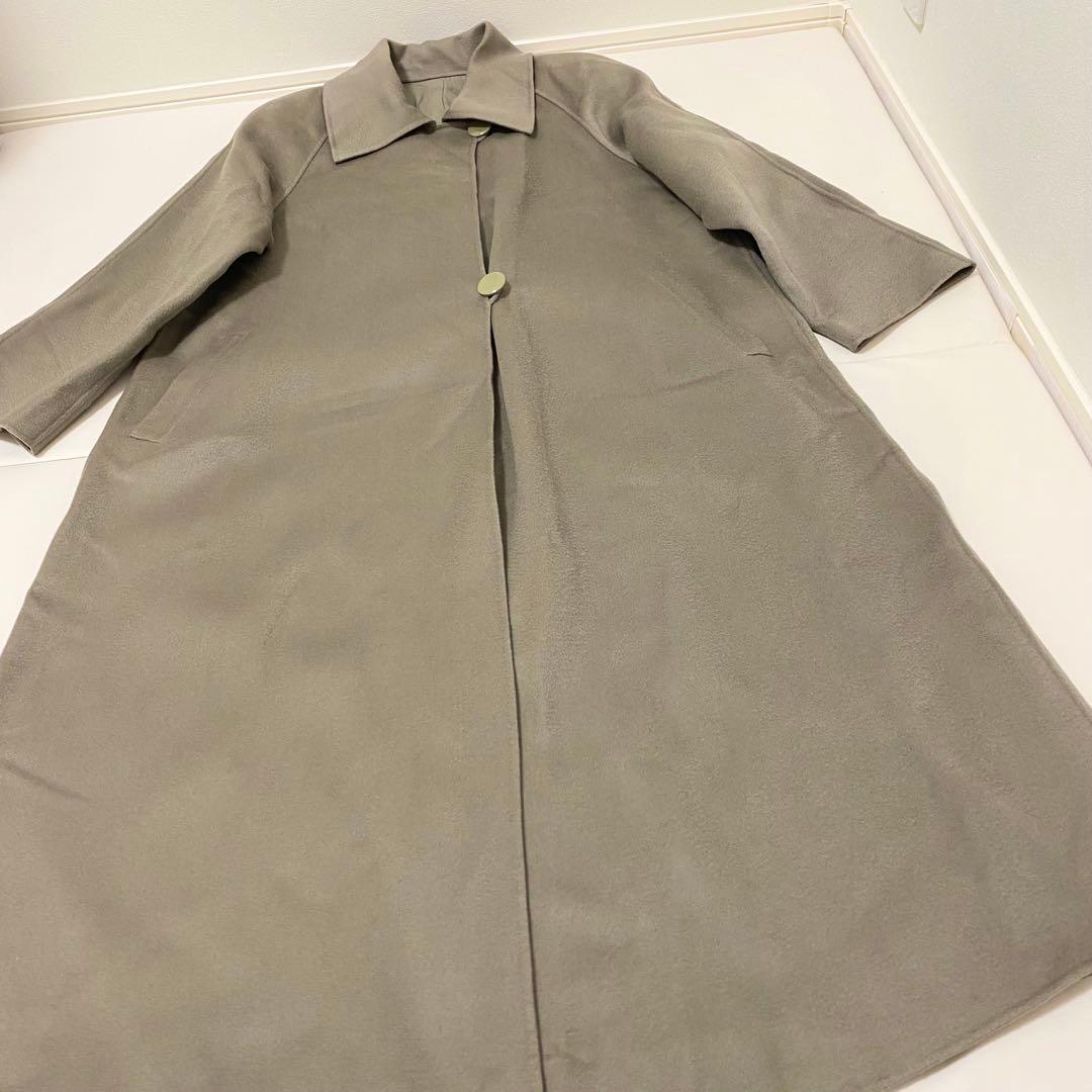 最高級 ロロピアーナ社 PEONY カシミヤ100％ コート　オリーブ