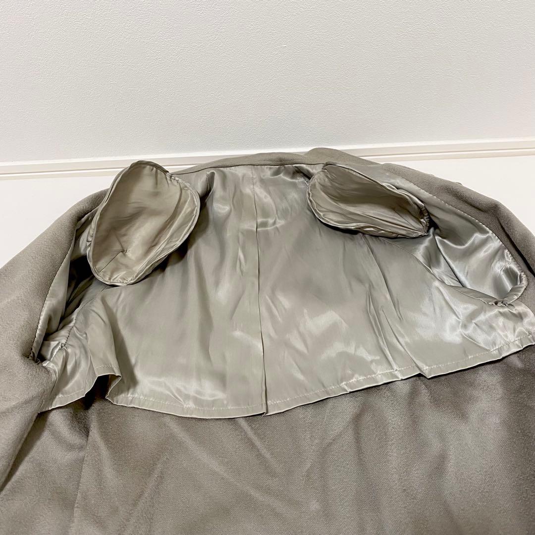 最高級 ロロピアーナ社 PEONY カシミヤ100％ コート　オリーブ