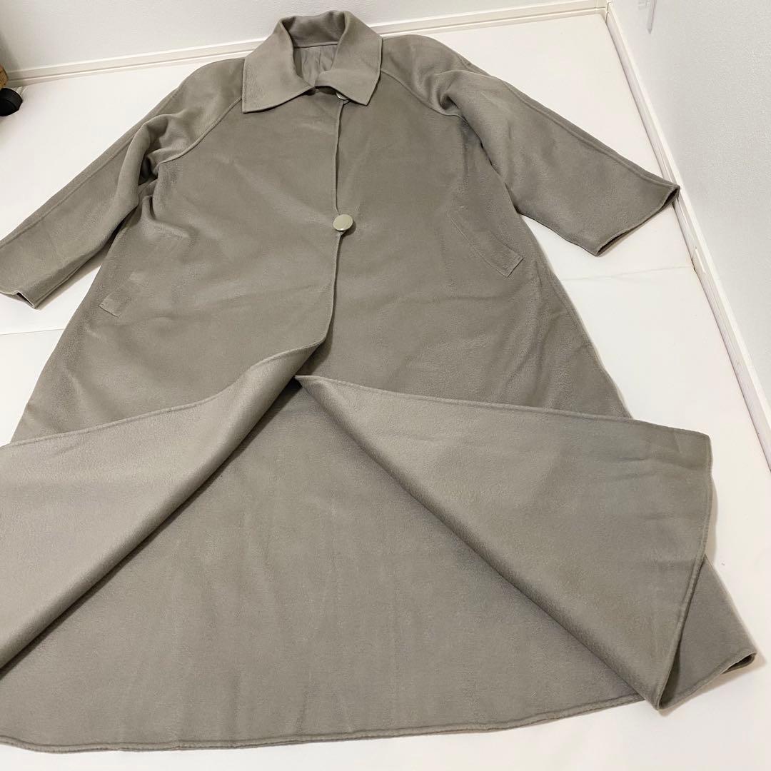 最高級 ロロピアーナ社 PEONY カシミヤ100％ コート　オリーブ