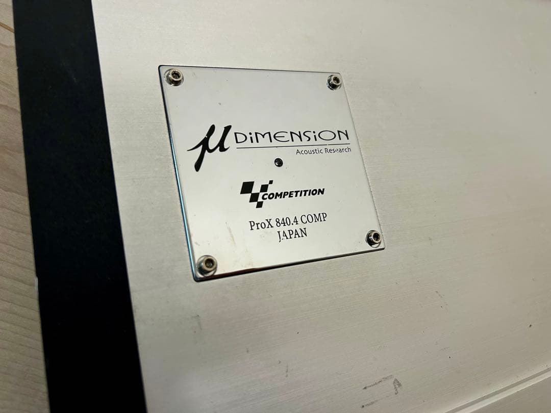 μ-Dimension 4ch パワーアンプ　カーオーディオ　μディメンション