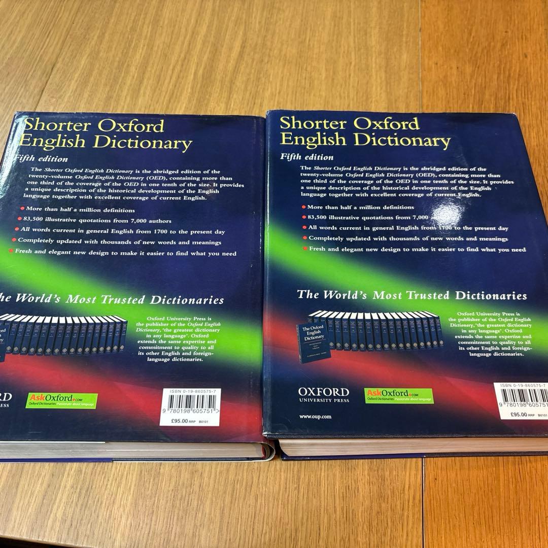 Shorter Oxford English Dictionary 2巻セット