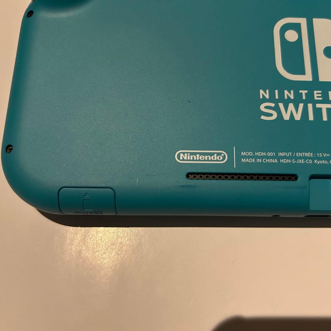 Nintendo Switchライト　ターコイズ　本体　箱あり　充電ケーブルあり