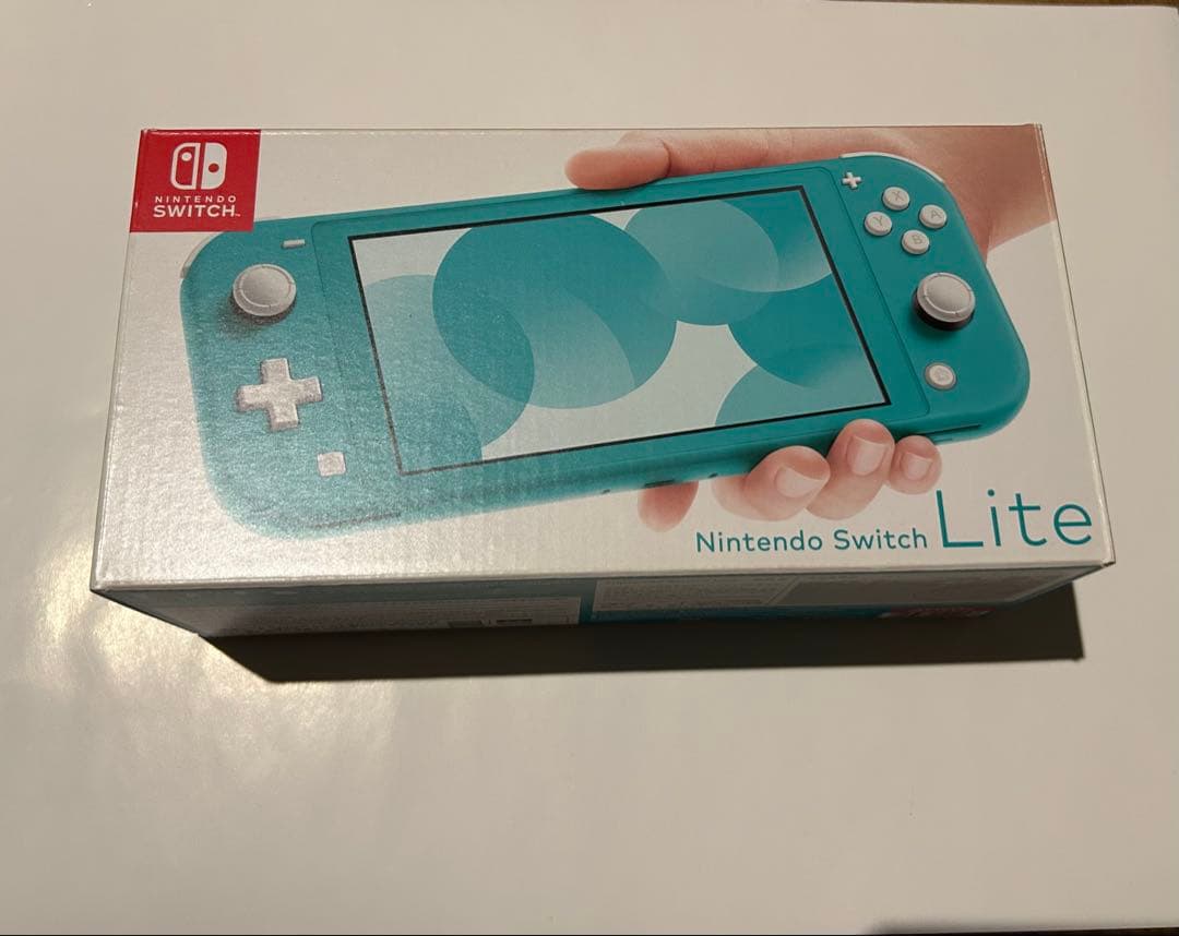 Nintendo Switchライト　ターコイズ　本体　箱あり　充電ケーブルあり