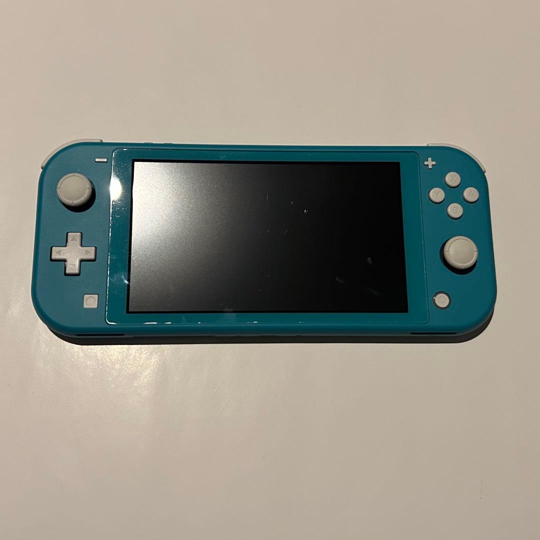 Nintendo Switchライト　ターコイズ　本体　箱あり　充電ケーブルあり