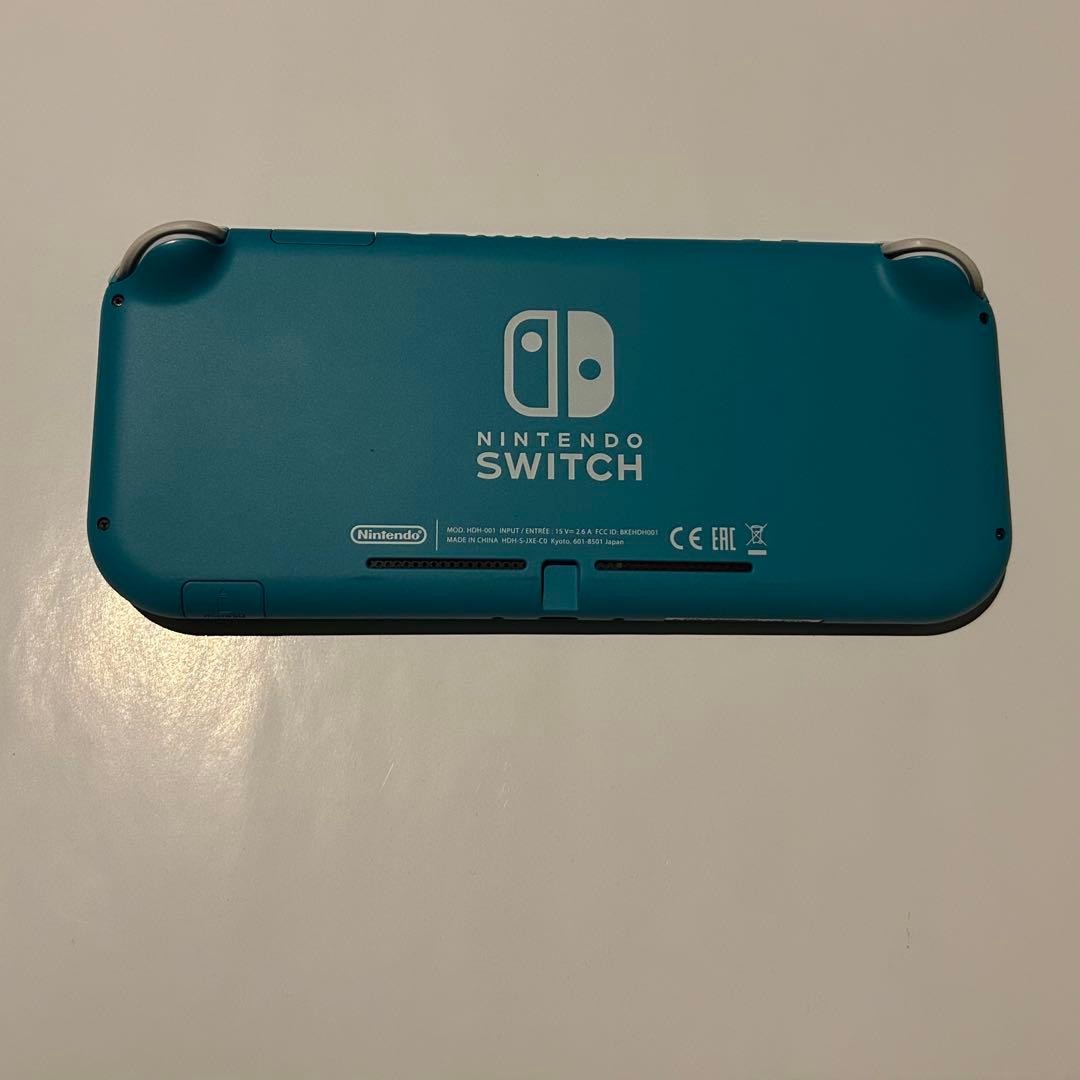 Nintendo Switchライト　ターコイズ　本体　箱あり　充電ケーブルあり