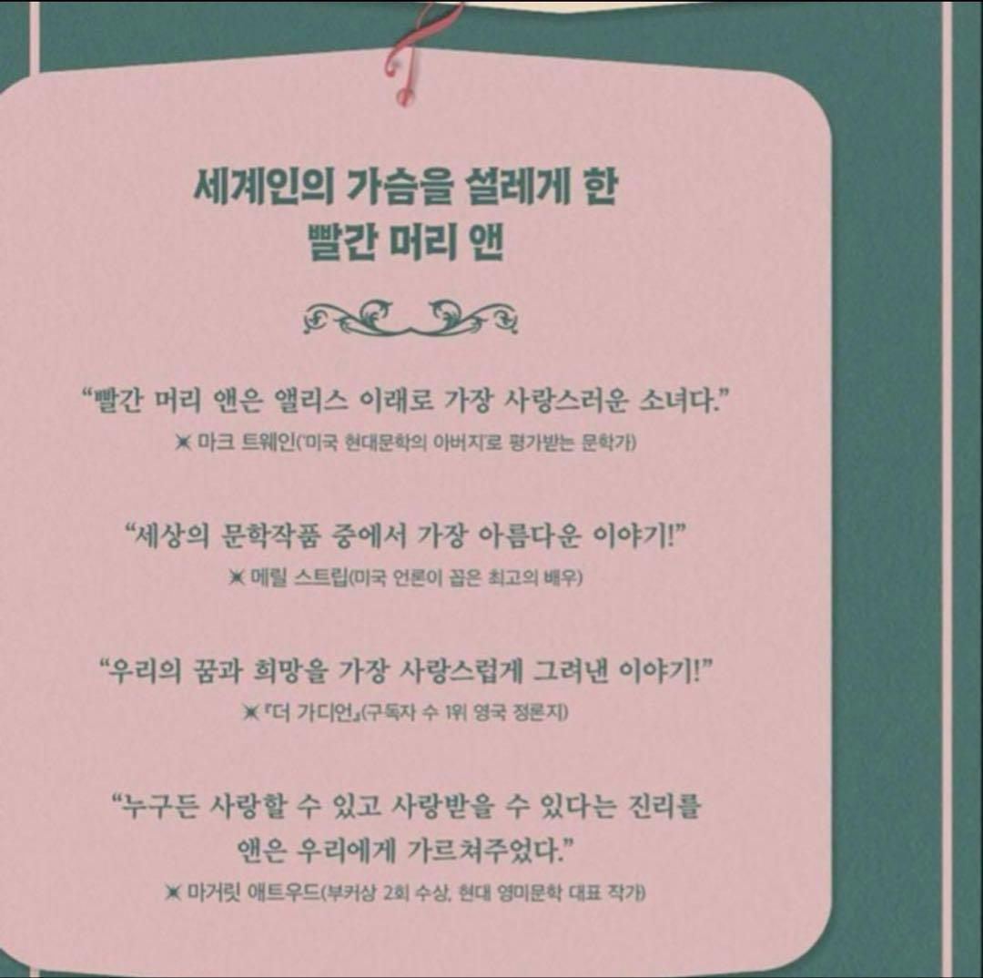 最初値下げ　韓国語小説　赤毛のアン全集　韓国語　빨간머리앤 전집 세트　특별판