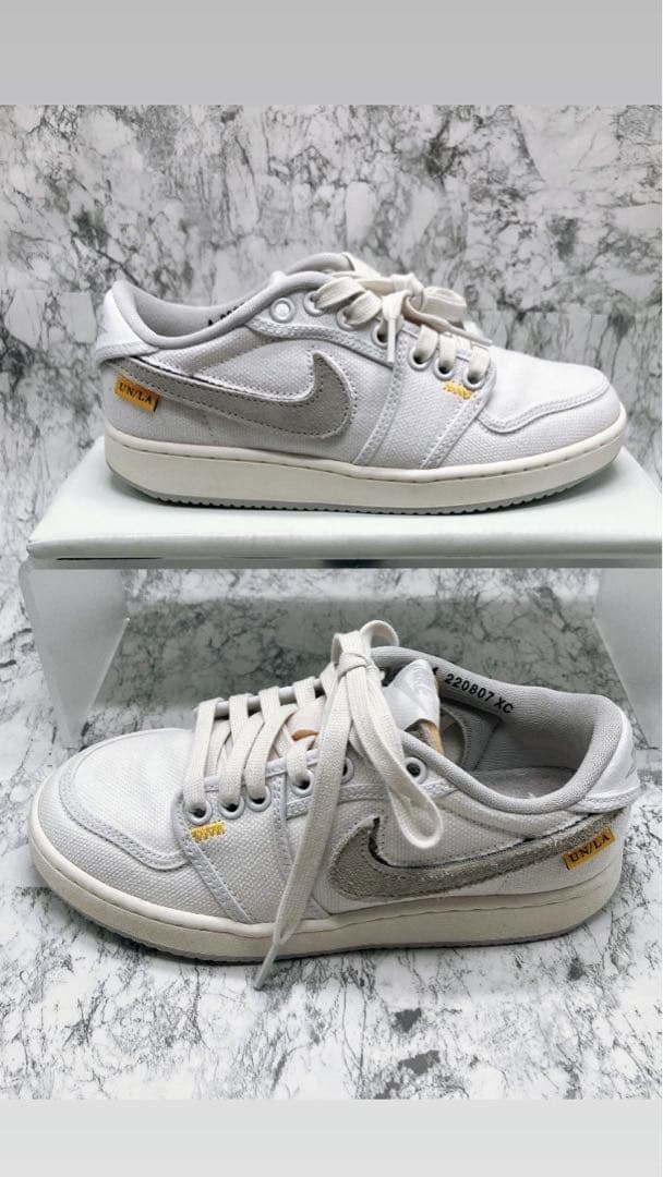 【新品未使用】ユニオン×ナイキ　エアジョーダン1 ローKO ホワイト　キャンバス