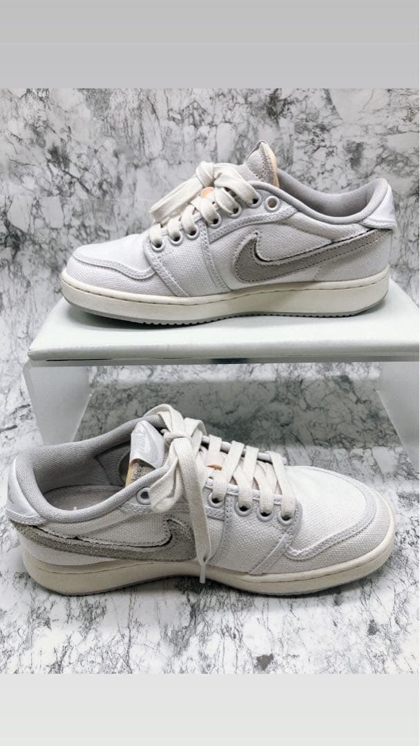 【新品未使用】ユニオン×ナイキ　エアジョーダン1 ローKO ホワイト　キャンバス