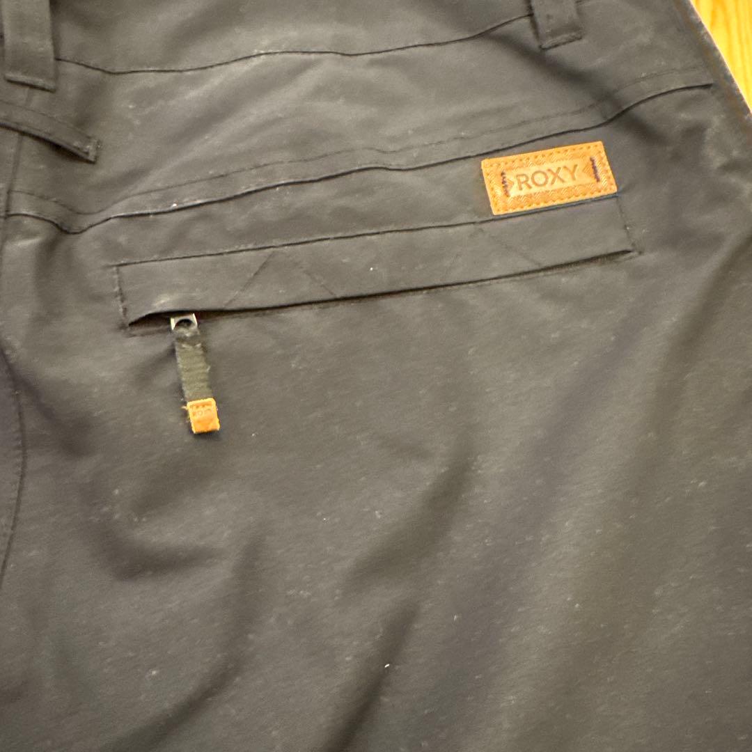 らロキシー　ROXY ビブパンツ　黒オーバーオール　M レディース