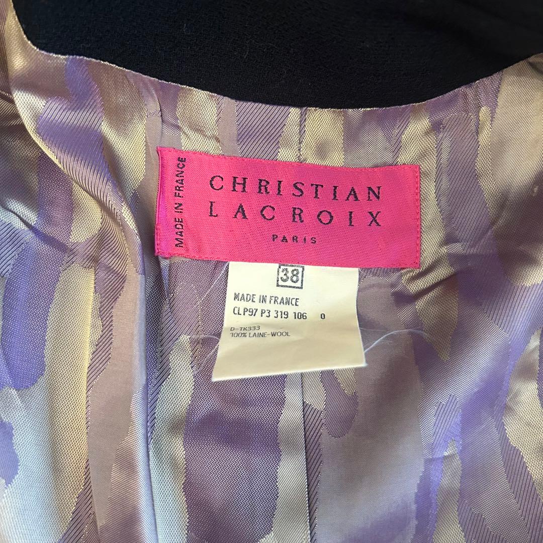 クリスチャン・ラクロワ テーラードジャケット シンプル オフィス フォーマル