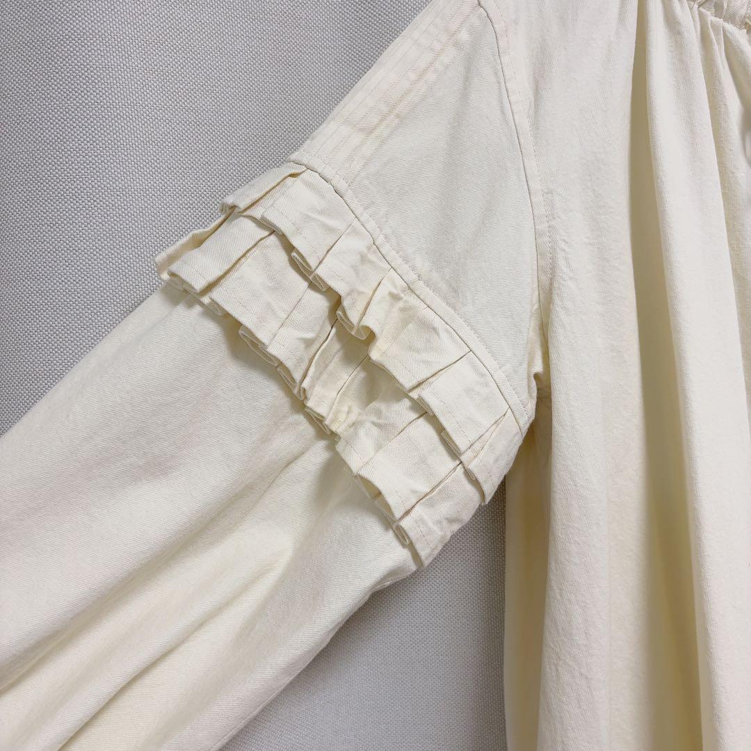 ピンクハウス　タック使いデニムワンピース