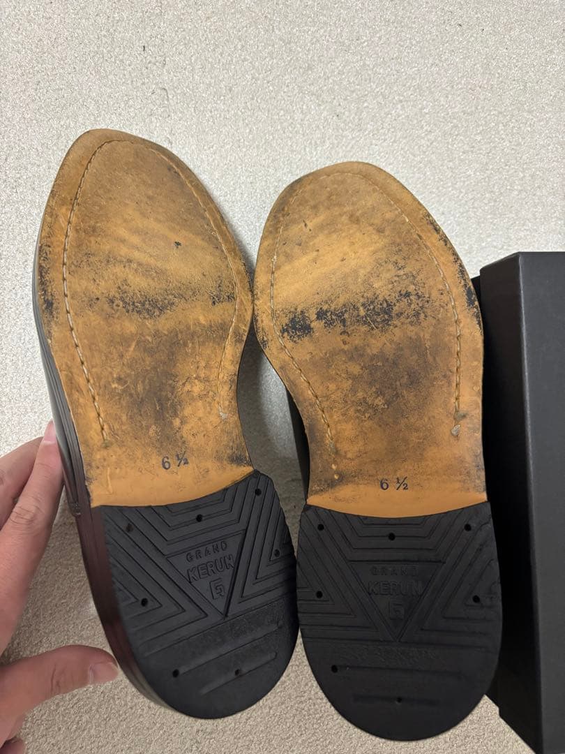 値下げ　ジュビリーシューズ フラップシューズ　6ハーフ　25㎝　⑤