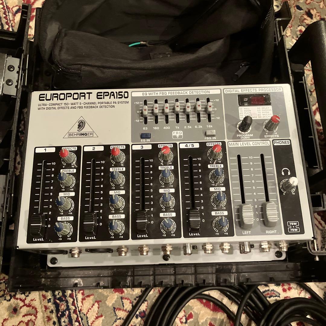 【不具合あり】Behringer EUROPORT EPA150 ポータブルPA