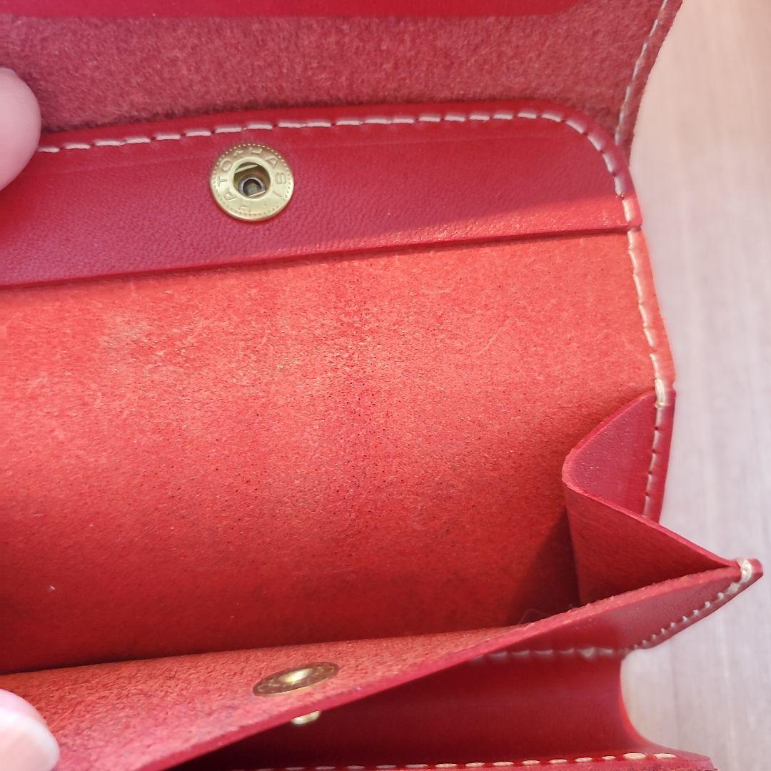 【専用】HUKURO 財布 三つ折り財布 手のひら財布 -minit- RED