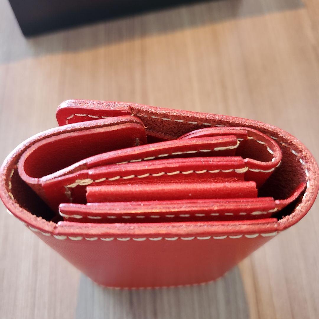 【専用】HUKURO 財布 三つ折り財布 手のひら財布 -minit- RED