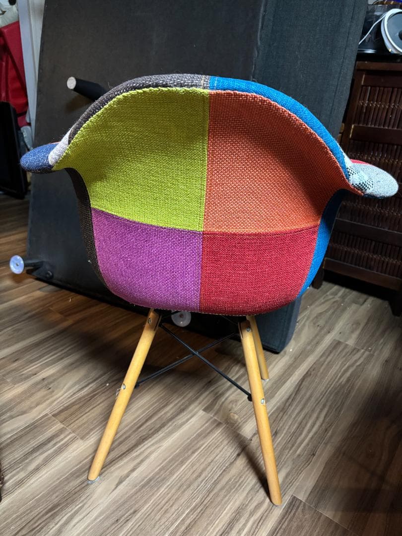 パッチワーク アームチェア 4脚セット