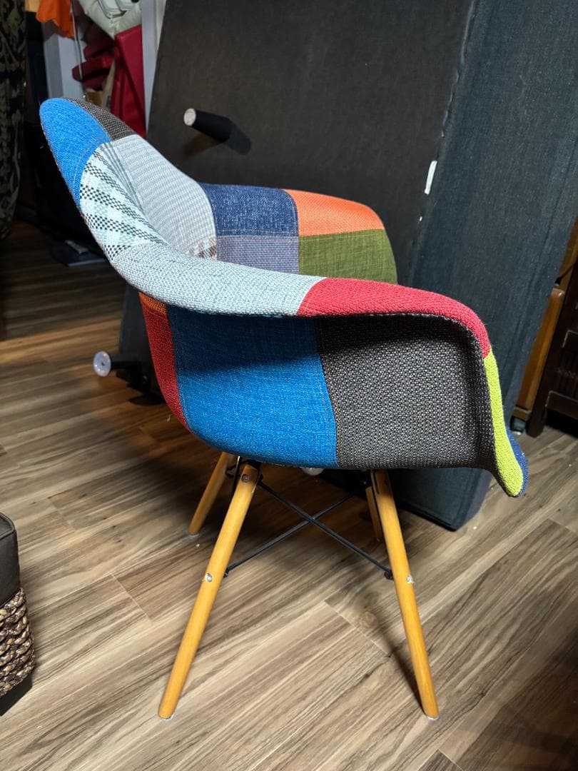 パッチワーク アームチェア 4脚セット