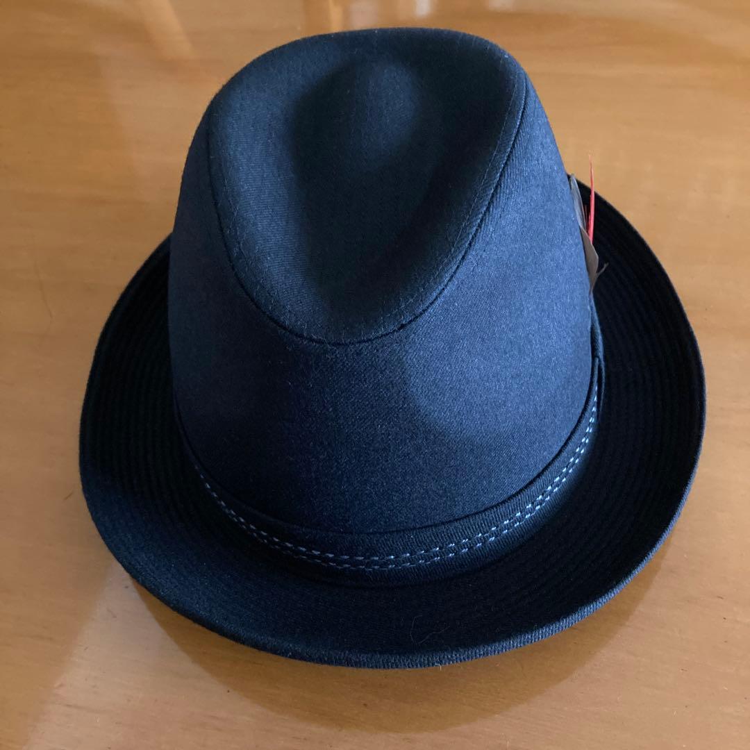Borsalino 黒 ウール フェルトハット