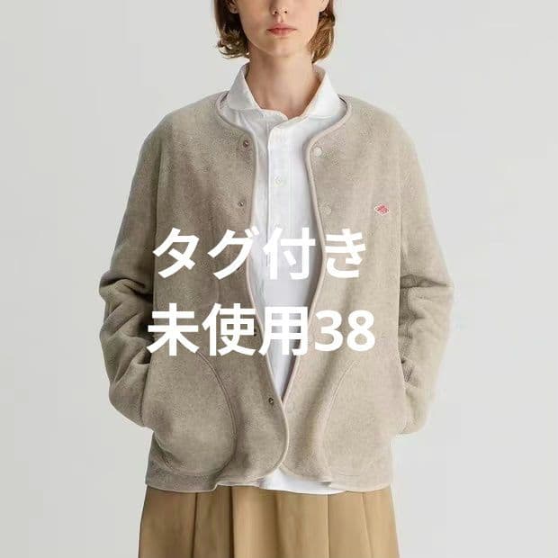 [タグ付き 未使用品]フリースノーカラージャケット レディース マーブル38