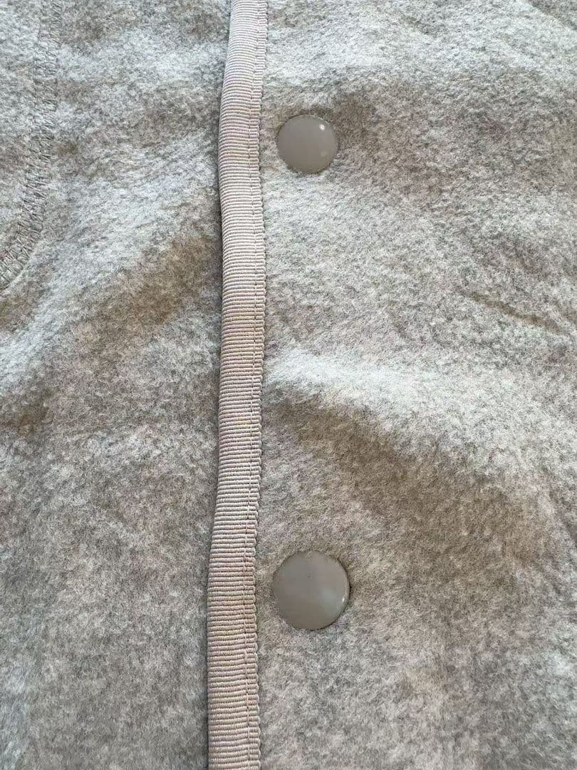 [タグ付き 未使用品]フリースノーカラージャケット レディース マーブル38