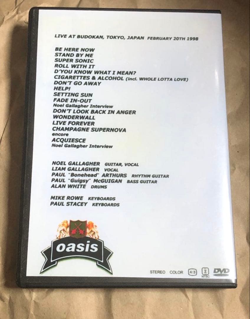 【oasis】　LIVE DVD 6本セット