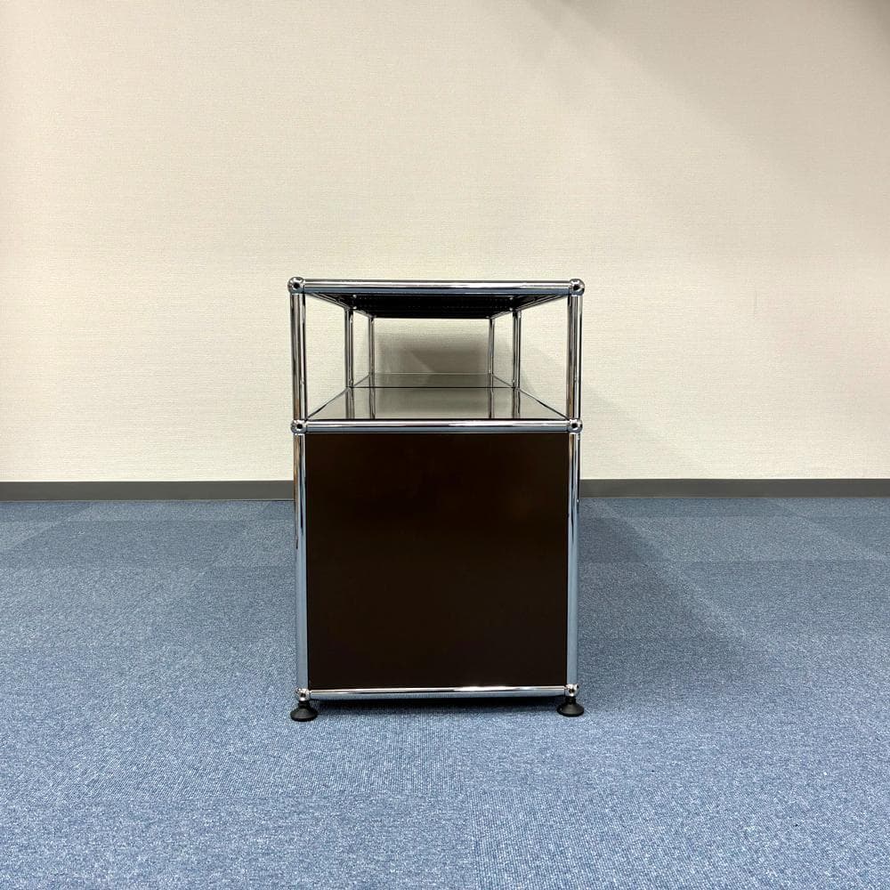 中古 USMハラー｜キャビネット リビング・テレビボード 2列2段 ブラウン