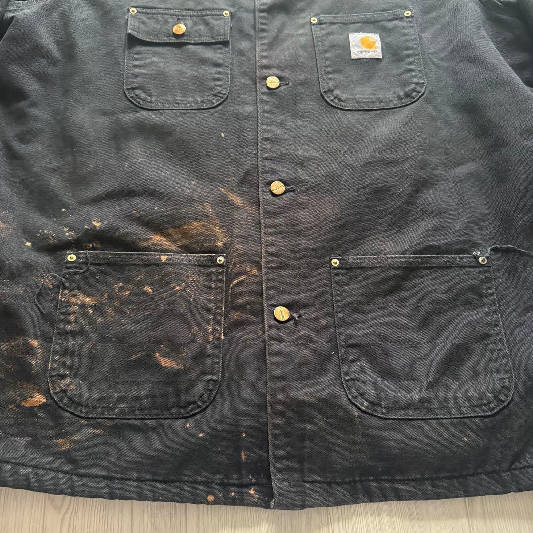 Carhartt ミシガンチョアコート 90's ペイント ボロ フェード