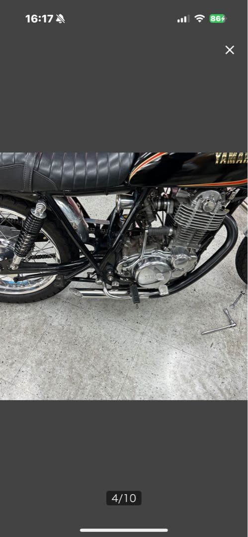 い*ん様 SR400ワンオフ ステンレスショートスキニースラッシュカットショーテ