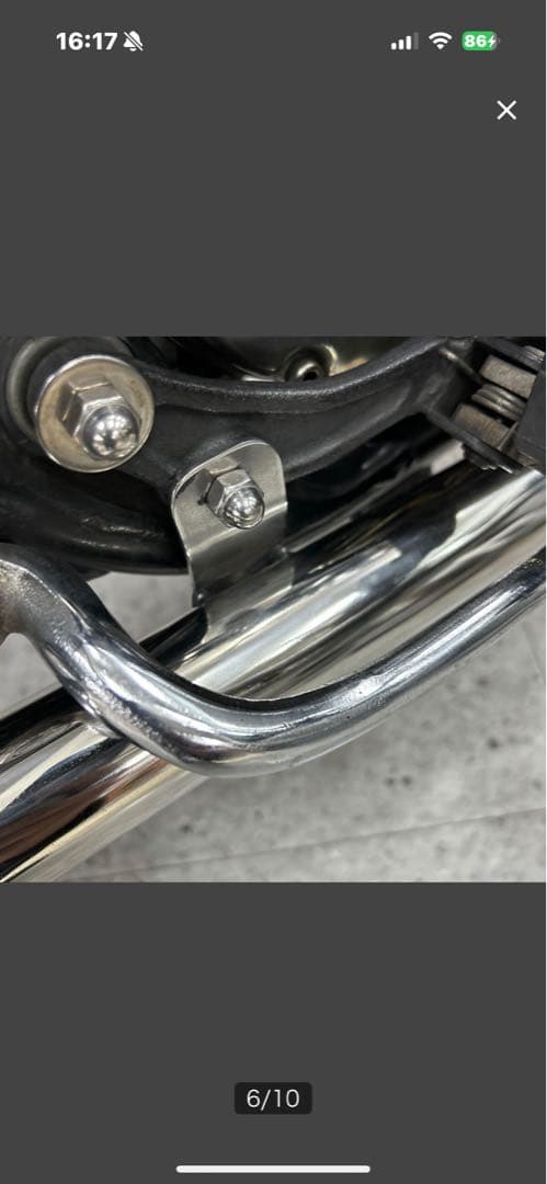 い*ん様 SR400ワンオフ ステンレスショートスキニースラッシュカットショーテ