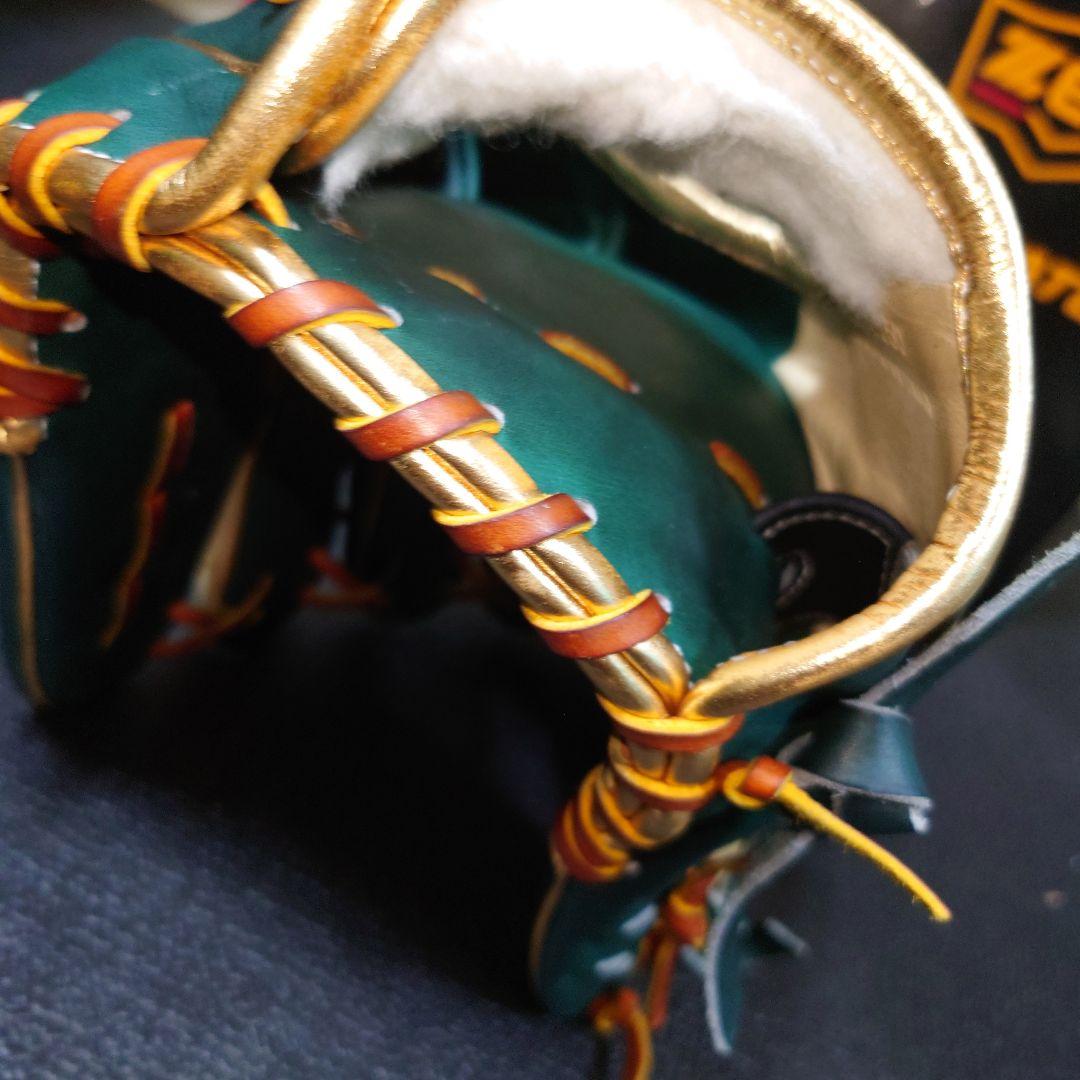 ZETT PROSTATUS 軟式グローブ グリーン/ベージュ