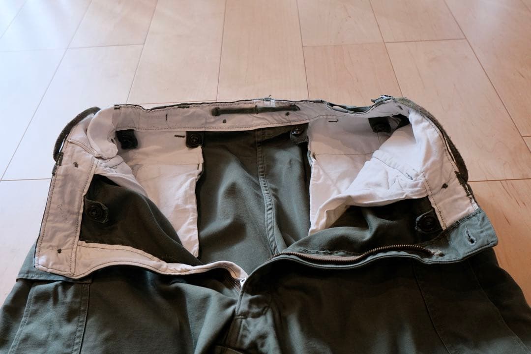 米軍 M-51 フィールドカーゴパンツ SCOVILLジップ カーキ 古着