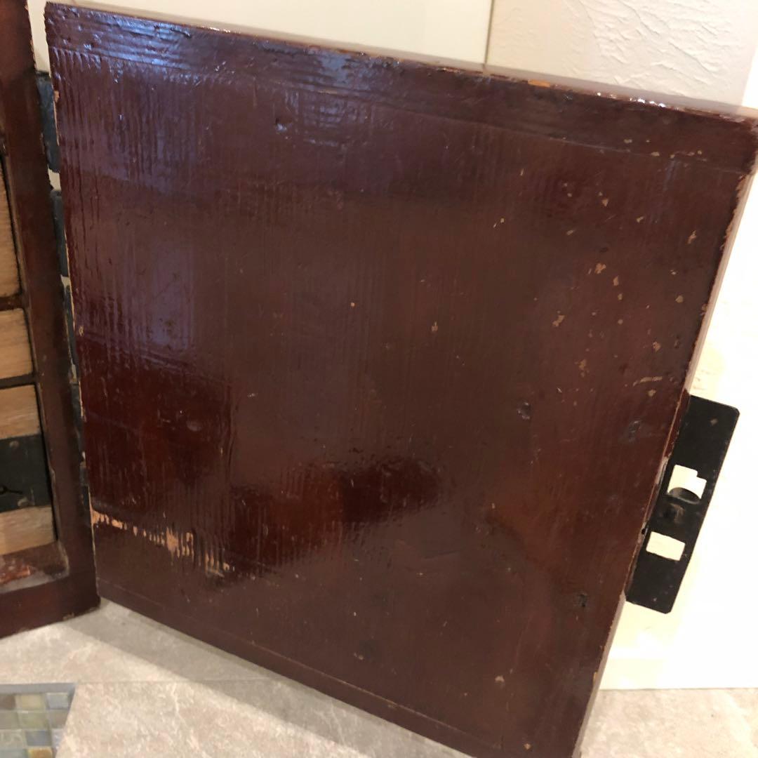 船箪笥　小箪笥　時代箪笥　銭箱　骨董　金具　開閉可