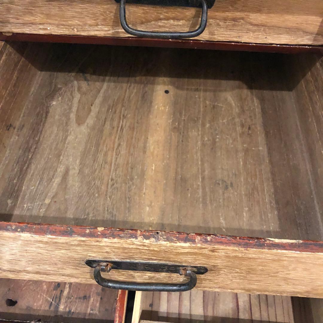 船箪笥　小箪笥　時代箪笥　銭箱　骨董　金具　開閉可